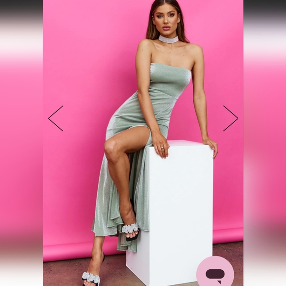 Hello Molly maxi dress in rose - Picture 5 of 7